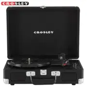 Crosley CR8005DP-BK1 Cruiser Plus Vintage 3-Speed Bluetooth in/Out Record Player