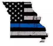Missouri State (U26) Cop Thin Blue Line Vinyl Yeti Tumbler Decal Sticker