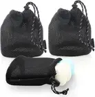 3 Pcs Bar Soap Pouch - Exfoliating Soap Saver Bag for Remained Soap, Deep Clean