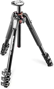 Manfrotto 190 MT190XPRO4 Secure Aluminum 4-Section Camera Tripod, Black
