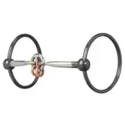 New! Weaver Leather O-RING SNAFFLE BIT w/ 5" Sweet Iron Smooth Lifesaver Mouth