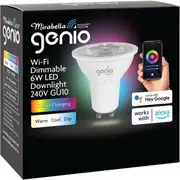 Mirabella Genio Wifi Dimmable 6W Led Downlight 240V Gu10 each