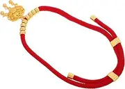YARNOW Red Rope Pet Necklace with and Bell Handmade Collar for Festive Occasions for Small Dogs and Cats