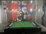 Julian Edelman Custom Full Size Helmet Display With LED Lights - Patriots