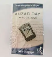 Vintage Anzac Day 2006 Courage Pin /Badge