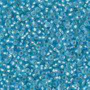 Matte Silver-Lined Aqua Miyuki Seed Beads 11/0 (11-918F-TB)