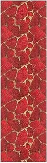 Amooorous Stone Texture Red Gold Valentine Grip Tape for Skateboards Anti Slip Scooter Griptape Grippy Grip Tape Cruiser 33×9 Inch