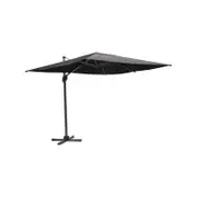 Coolaroo 3m Charcoal Square Mindil Cantilever Umbrella