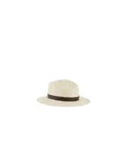 Giorgio Armani Perforated Fedora Hat 60 white
