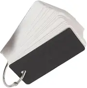 Tofficu DIY Study Cards with Binder Ring 100 Pcs Blank Alphabet Literacy Cards Easy Notepads Perfect for School Office
