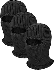 [Bencailor] 3 Pcs Winter Ski Face Masks Warm Knitted Balaclava Face Cover for Men Women