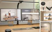 LED Desk Lamp for Home Office, 24W Office Desk Lamp, 31″Long Dimmable Clamp