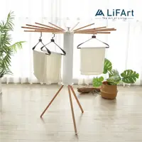 在飛比找松果購物優惠-【LiFArt】多功能百變掛衣架(角落衣架/曬衣架/毛巾架)