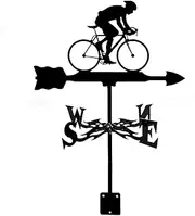 Wind vanes, Outdoor Garden Stainless Steel Weather Vane, Roof Decoration Weathervane, Wind Direction Indicator Kit, Lawn Metal Bracket (Bus)