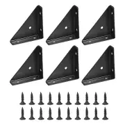 Corner Braces 2.6 x 2.6 Inch 4 Pieces Triangle Shelf Bracket Joint Right Angl...