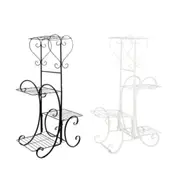 4 Tier Metal Plant Stand Indoor Outdoor Planter Rack for Pots and Flowers