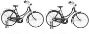 ABOOFAN 2 Sets Bike Model Statue Office Decor Car Tire Pump Kid Toy Miniture Decoration Home Decor Mini Bike Decor Small Bike Statue Bike Collectible Vehicles Game Child Pp Vintage Suite