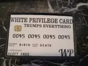 Privilege Card 2"x3" patch hook backed. Queen of Hanks patch every day carry
