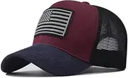EIRZNGXQ Cooling Baseball Cap American Flag Trucker Hat for Men Women Alphabet Embroidery Adjustable Outdoor Mesh Snapback Hat