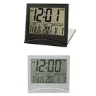 Foldable Alarm Clock For Studying Large LCD Display Read The Date Light Weight