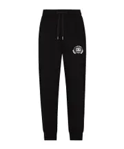 Dolce Gabbana Logo-Printed Drawstring Track Pants IT50 black