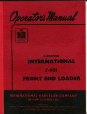 IHC Z-901 Front End Loader operators manual