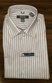 Kenneth Cole Reaction Men’s Non-Iron Slim Fit. Large. 16 1/2, 34-35. NWT.