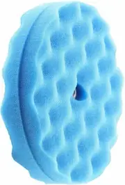 HI-Buff 8" Double Sided Foam Buffing Pads, Polishing Pad, Blue Soft Polish