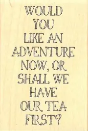 Willy Wonka Quotes Wood Mounted Rubber Stamp IMPRESSION OBSESSION D14264 NEW