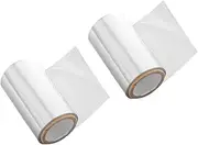 IWOWHERO 2 Rolls Hair Bleaching Aluminum Foil Paper Wrap for Hair Salon Hair Dyeing Perming Equipment Hair Curl Papers Hair Perm Papers Hair Tools Wrapping Paper for Hair Foil Art Silver