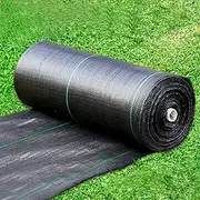 Weed Barrier Fabric, Durable Water Permeable Black Mulch Garden Fabric Weed Barrier Moisturizing Grass Screening Cloth for Orchard and Vegetable Plot (Size : 0.4x200m)