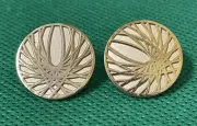 Boeing Award Round Gold Starburst Phoenix Wings Spirograph Lapel Pin Backs 2