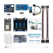 ESP8266 Weather Station Kit OLED Display Weather Station Atmosphetic Pressure Light Sensor Breadboards Electronics Compo