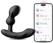 LOVENSE Edge 2 Male Prostate Massager Anal Vibrator, Adjustable Dual Motors Butt Plug Sex Toys for Men, Waterproof Silicone Vibrating Anal Toys for Beginner, Bluetooth Control Prostate Vibrator