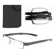 Folding Portable Reading Glasses Readers Mens Women +1.0 1.5 2.0 2.5 3.0 3.5 4.0
