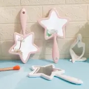 Handheld Cosmetic Mirror Star Shaped Cosmetics Tools Portable Compact Mirror