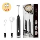 Wireless Milk Frother Handheld Blender Usb Electric Coffee Maker Whisk Mixer New