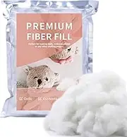 1.8oz Poly Filling Stuffing for Stuffed Animals, Polyester Fiberfill Stuffing for Crochet Stuffing, High Resilience Soft Polyfill Stuffing for Crafts DIY Stuffing (50g)