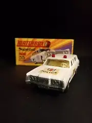 Matchbox Superfast #55 Mercury Police Car 1971/MINT In Crisp Original H Box