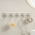 Self-adhesive Wall Hook Plastic Clothes Sticky Hooks Coat Rack for Bathroom