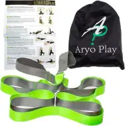 Stretch Strap, 12 Loop Yoga Stretch Strap - Non-Elastic Resistance Band Physical