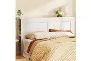 Artiss Bed Head Headboard King with Shelves - CABI White