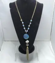 Ali khan parisian pearl and cluster necklace crystal beads with gift box NWT