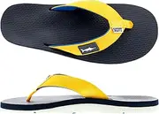 [Scott Hawaii] Men's Hanapa'a Reef Walking Slipper | Fish Design Strap | Waterproof White Bottoms Non-Marking | No-Slip Boat Sandal | All Day Arch Support Comfortable Flip Flops