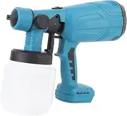Portable Paint Sprayer, Cordless Design, Brushless Motor, 4 Nozzle Sizes, 3 Spray Patterns, Customizable Flowrate Control, 200W Spray Gun with 800ML Container, for BL Series