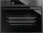 ASKO Craft 45cm Combi Microwave Oven - Black Steel