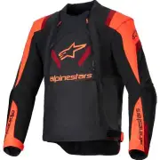 T-Stunt Air Black Red Fluo Dark Red Motorcycle Jacket
