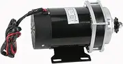 [YC Yier] 48V 600W Brush DC Gear Motor Electric Bike Brush Motor Gear Box Reduction for Electric Tricycle Scooter Bicycle E Bike Go Kart ATV Quad Trike Buggy DIY Mini Bike 4 Wheeler