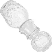 TOPPERFUN Retro Vintage Perfume Bottles Empty Glass Mini Bottles for Flower Vase Photo Prop Decorative Home Accessory
