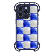 iPhone 16 Pro Ultra Bounce Case MagSafe Compatible Balloon Checkers - Royal Blue